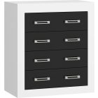 Ver-919 fekete fehér komód