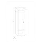 Ver-506 keskeny ruhásszekrény