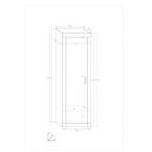 Ver-508 keskeny ruhásszekrény