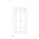 Ver-510 keskeny gardróbszekrény