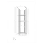 Ver-891 vitrin szekrény