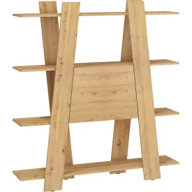 Via-836 tölgyfa könyvespolc