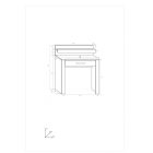 Vik-136 modern fésülködő asztal