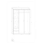 Wen-514 gardróbszekrény polcos