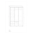 Wen-517 tükrös gardróbszekrény