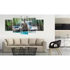 Akrilüveg kép - Buddha and Waterfall [Glass]