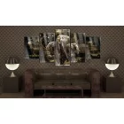 Akrilüveg kép - Brown Elephants [Glass]