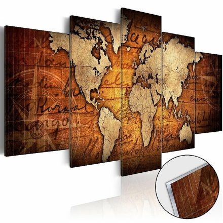 Akrilüveg kép - Acrylic prints – Bronze map I