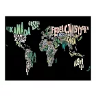 Fotótapéta - Világtérkép lengyel országnevekből 2