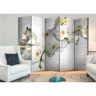 Paraván - Zöld orchideák