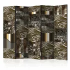 Paraván - Arany hullám mozaik