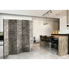 Paraván - Szürke téglafal 2