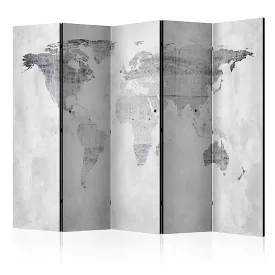 Paraván - Fakó világtérkép