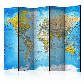 Paraván - Élénk világ térkép