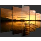 Kép - Naplemente a stégről