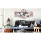 Kép - Kontinensek és virágok