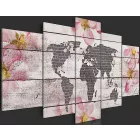 Kép - Kontinensek és virágok