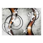 Fotótapéta - Liliomok szürke háttérrel