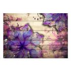 Fotótapéta - Virágmintás fapalánk