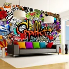 Graffitis tapéta - Színes grafiti 3