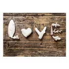 Fotótapéta - Szerelem deszka háttéren
