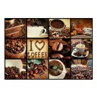 Konyha tapéta - Kávé kollázs