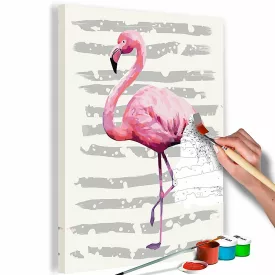 Kifestő - Ácsorgó flamingó