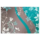 Fotótapéta - Madár a virágos mezőn