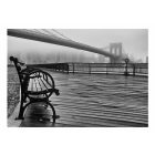 Fotótapéta - Egy ködös nap a Brooklyn-hídon