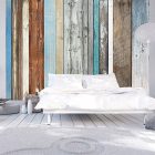 Fotótapéta - Színes fafal