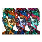 Fotótapéta - Színes arcok