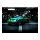 Autós tapéta - Zöld autó