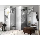 Paraván - Ezüst absztrakt 1