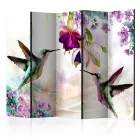 Paraván - Kolibrik a virágoknál 1