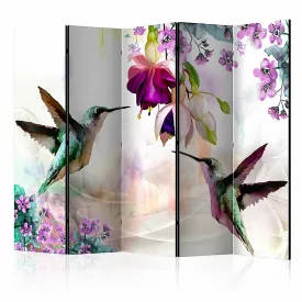 Paraván - Kolibrik a virágoknál 1