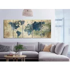 Kép - Retró világtérkép