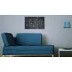 Kép - Világtérkép feketén - fehéren 17