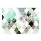 Fotótapéta - Zöld rombuszos sakktábla