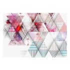 Fotótapéta - Színes háromszögek geometrikus tapéta