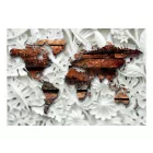 Fotótapéta - Világtérkép növény mintán