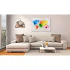 Kép - Színes vízfestékes térkép