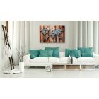 Kép - Szürke térkép fa mintán