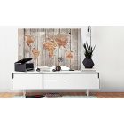 Kép - Barnás térkép deszka háttéren