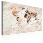 Kép - Világtérkép köves óceánokkal