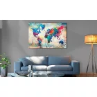 Kép - Színes világtérkép