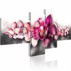 Kép - Piros orchideák (4 darabban)