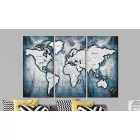 Kép - Kék színű világtérkép