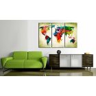 Kép - Szivárványszínes világtérkép