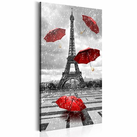 Kép - Párizs: Piros esernyők