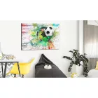 Kép - Színes foci téglafal háttérrel